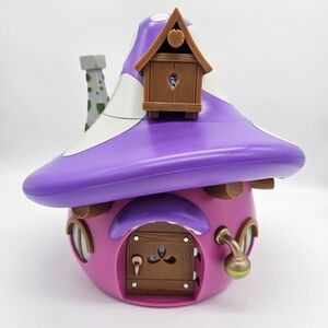 Smurfette Mushroom Toadstool House Cinemark Popcorn Bucket Toy 2025 Cottagecore